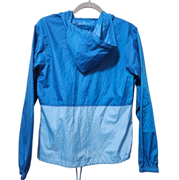 Columbia Two-Tone Blue Hooded Windbreaker Jacket Dark Cyan NEW Womens - Picture 5 of 6
